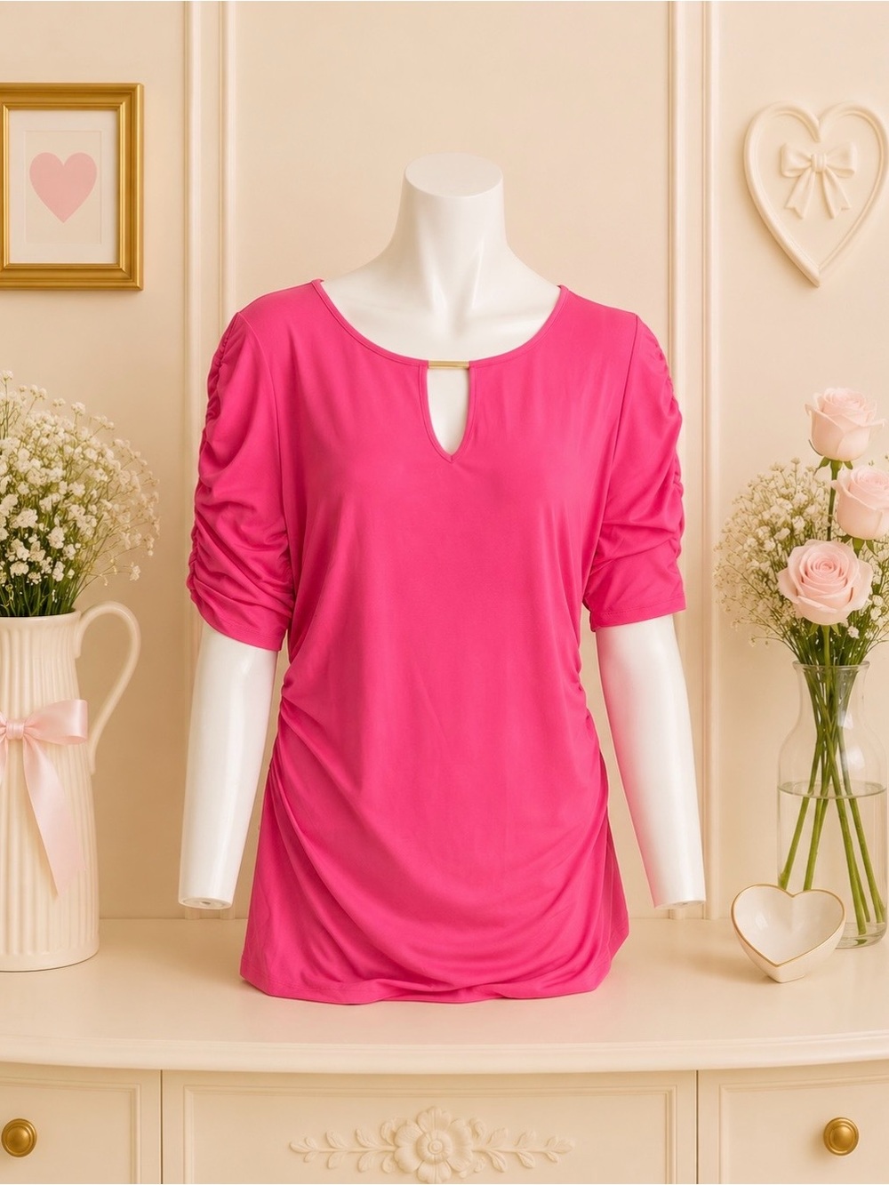 NWT Thalia Sodi Pink Top Size Small